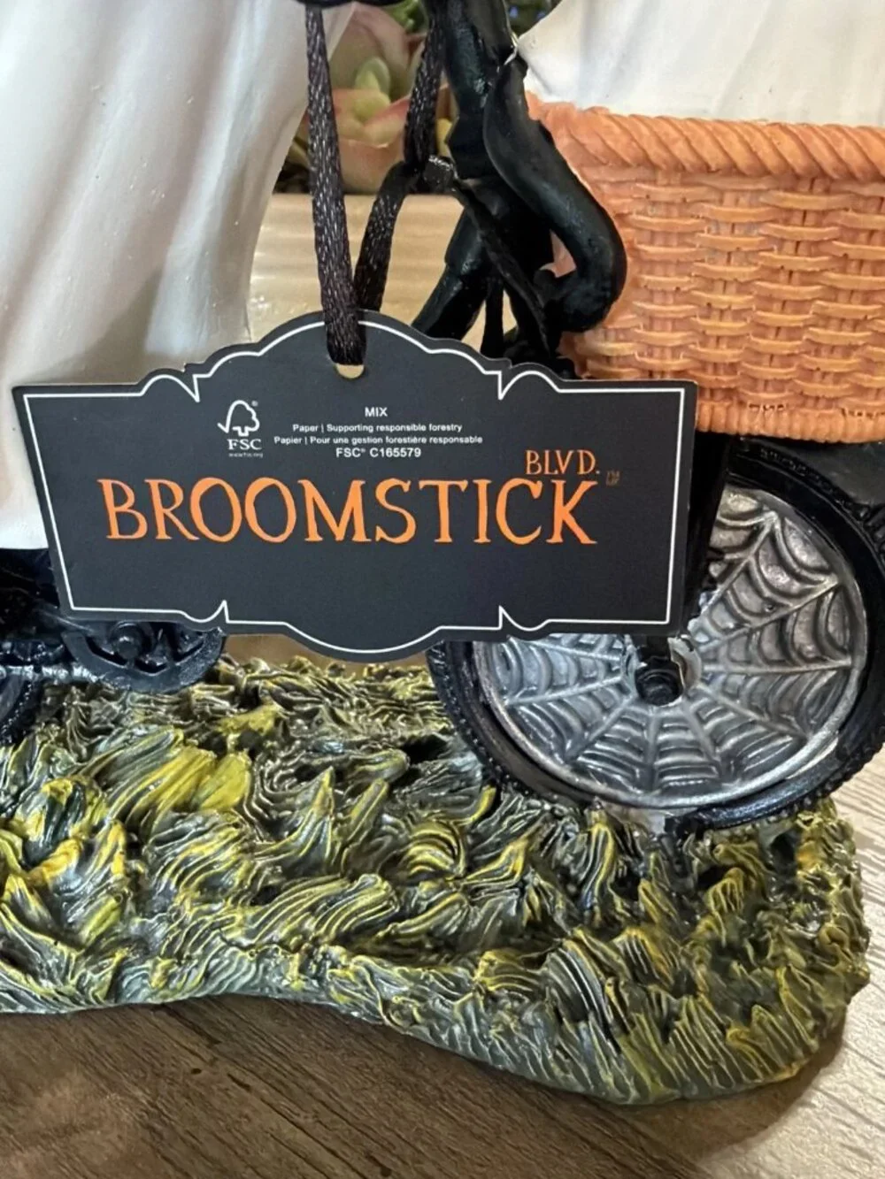 Broomstick BLVD Viral Adorable Ghost Riding A Bicycle With Her Ghost Cat